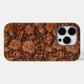 Brown Boho Floral Case-Mate iPhone Hülle (Rückseite (Horizontal))