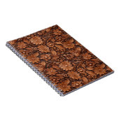 Brown Boho Floral Notizblock (Rechte Seite)
