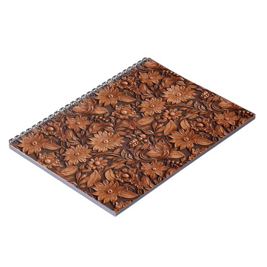 Brown Boho Floral Notizblock (Linke Seite)