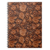Brown Boho Floral Notizblock (Vorderseite)