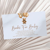 Brown Boho Teddy Bear Babydusche Bücher für Baby Begleitkarte