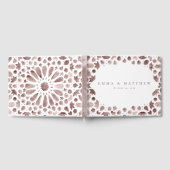 Brown Boho Wasserfarbe Mittelmeer Tile Gästebuch (Voll)