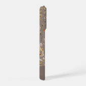 Brown Boho Watercolor Wildflowers Pattern  iPhone Hülle (Rechte Seite)
