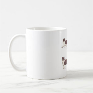 Brown Border Collie Pack Kaffeetasse