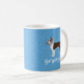 Brown Boston Terrier wird bald gut konzipiert Kaffeetasse (VorderseiteRechts)