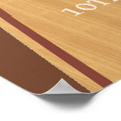 Brown Bowling Birthday Party Poster (Ecke)