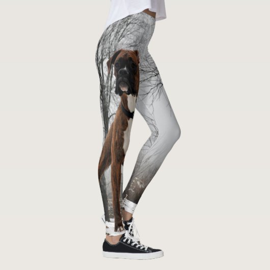 Brown-Boxerhund Leggings (Rechts)