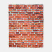 Brown brick wall fleecedecke (Vorderseite)