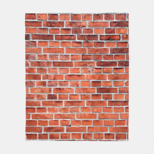Brown brick wall fleecedecke (Vorderseite)