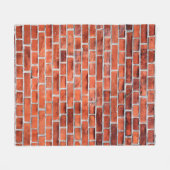 Brown brick wall fleecedecke (Vorderseite (Horizontal))