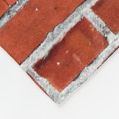 Brown brick wall fleecedecke (Ecke)