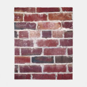 Brown brick wall fleecedecke (Vorderseite)