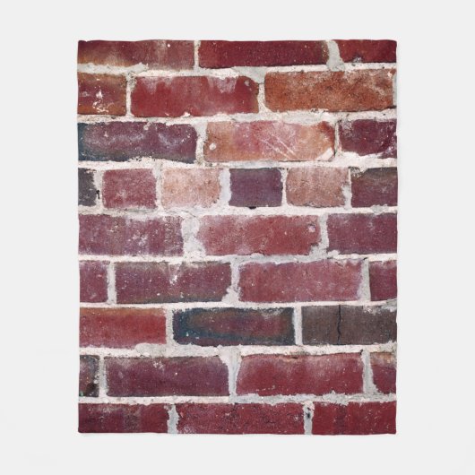 Brown brick wall fleecedecke (Vorderseite)
