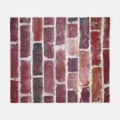 Brown brick wall fleecedecke (Vorderseite (Horizontal))