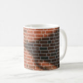 Brown brick wall kaffeetasse (VorderseiteRechts)