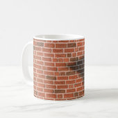 Brown brick wall kaffeetasse (Vorderseite Links)