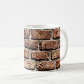 Brown brick wall on daylight kaffeetasse (VorderseiteRechts)