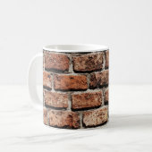 Brown brick wall on daylight kaffeetasse (Vorderseite Links)