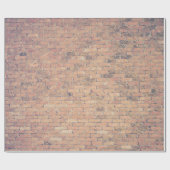 Brown brick wall photography geschenkpapier (Flach)