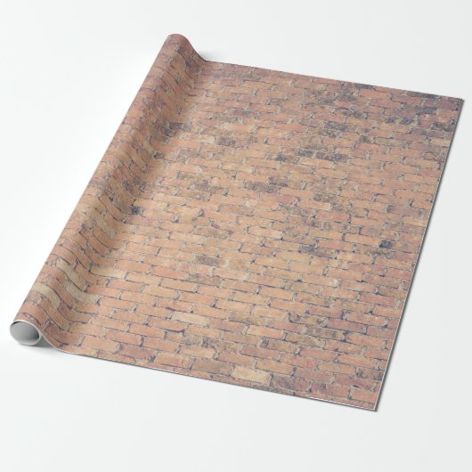 Brown brick wall photography geschenkpapier (Ungerollt)