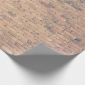 Brown brick wall photography geschenkpapier (Ecke)