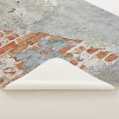 Brown brick wall sherpadecke (3/4)
