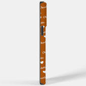 Brown Bronze Repetiername Script Heart Case-Mate iPhone Hülle (Rückseite / Rechts)