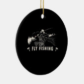 Brown Brook Foreut Fly Geschenk Fischer Keramik Ornament (Rechts)