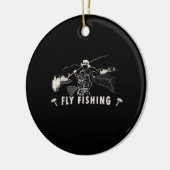 Brown Brook Foreut Fly Geschenk Fischer Keramik Ornament (Links)