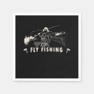 Brown Brook Foreut Fly Geschenk Fischer Serviette