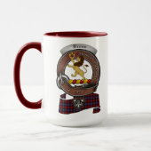 Brown/Broun Clan Abzeichen Combo 15oz Tasse (Links)