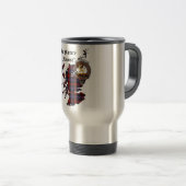 Brown/Broun Clan Abzeichen Travel Mug Reisebecher (VorderseiteRechts)