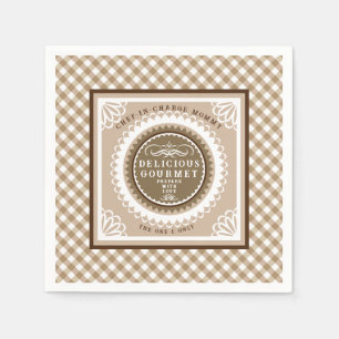 Brown Buffalo Gingham. Servietten