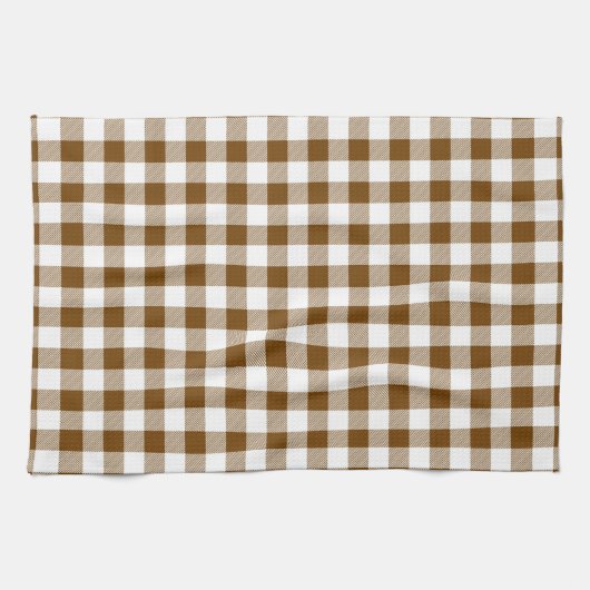 Brown Buffalo Kariert Geschirrtuch (Horizontal)