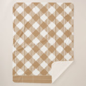 Brown Buffalo kariert Sherpadecke (Vorderseite)