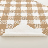 Brown Buffalo kariert Sherpadecke (3/4)