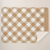 Brown Buffalo kariert Sherpadecke (Vorderseite (Horizontal))