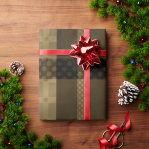 Brown Buffalo Kariert Wrapping Paper Geschenkpapier