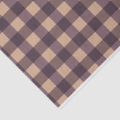 Brown Buffalo Square Kariertes Muster Seidenpapier (Ausschnitt)