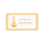 Brown Bunny Adressaufkleber (Vorne)