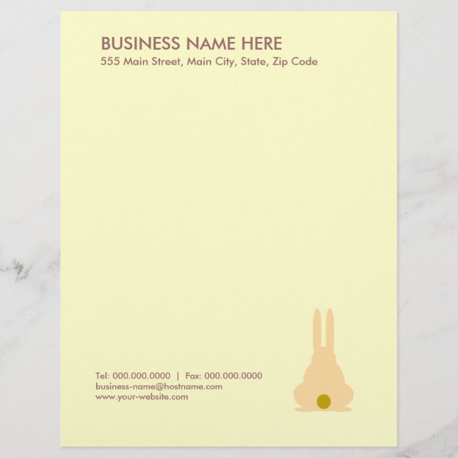 Brown Bunny Briefkopf (Vorderseite)