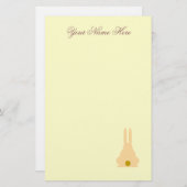 Brown Bunny Briefpapier (Vorne/Hinten)