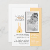 Brown Bunny Foto Geburtstag Einladung (Vorne/Hinten)