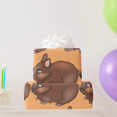 Brown Bunny Rabbit Geschenkpapier