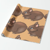 Brown Bunny Rabbit Geschenkpapier (Ungerollt)
