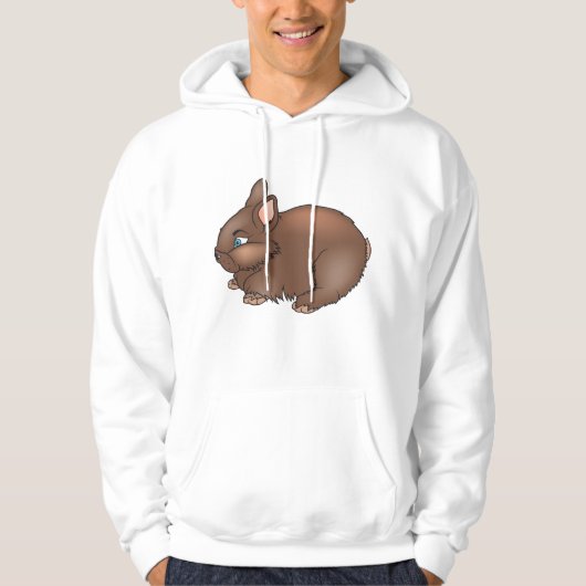 Brown Bunny Rabbit Hoodie (Vorderseite)