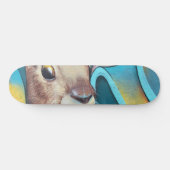 Brown Bunny Rabbit Mural Skateboard (Horizontal)