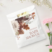 Brown Burgundy Baby in Bloom Floral Baby Dusche Geschenktütchen (Versiegelt)