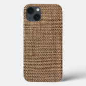 Brown Burlap-Imitate texturiert Case-Mate iPhone Hülle (Rückseite)