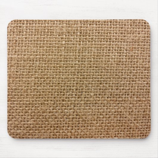 Brown Burlap Mousepad (Vorne)
